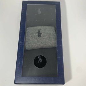 Polo Ralph Lauren Men's Dress Socks 3 Pack L Black